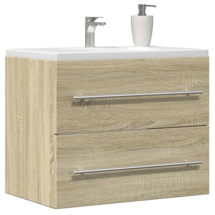 Waschbeckenunterschrank Sonoma-Eiche 60x38,5x48 cm - 34% Rabatt