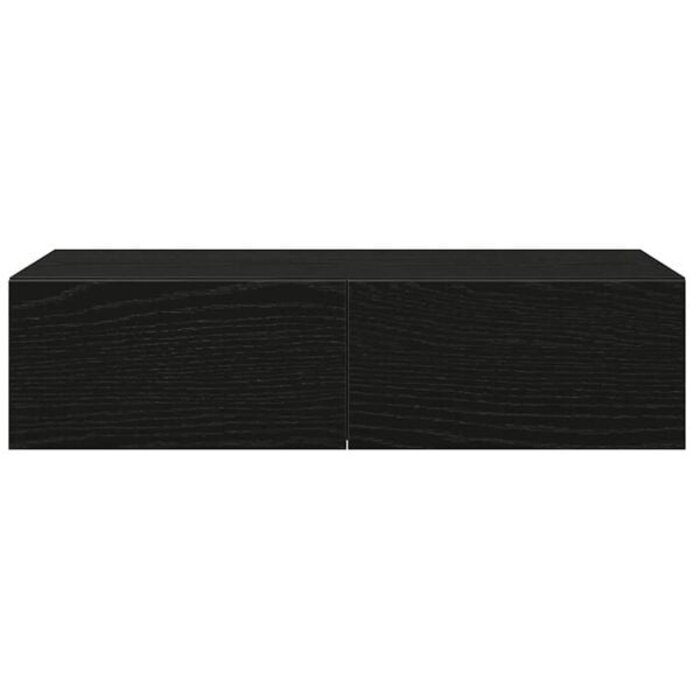 Wandregal mit Schubladen, 60x26,5x15 cm, Schwarz - 33% Rabatt