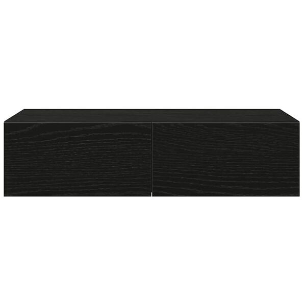 Wandregal mit Schubladen, 60x26,5x15 cm, Schwarz - 33% Rabatt