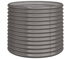 Vidaxl Großer runder Pflanzkübel 80x68cm - Grau - 42% Rabatt