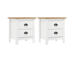Vidaxl Nachtschrank-Set Hill Kiefer massiv, 2er-Set - 40% Rabatt