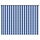 Außenrollo 220 x 230 cm Blau-Weiß gestreift - 33% Rabatt