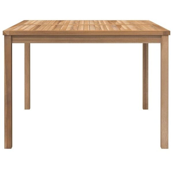 Massiver Gartentisch aus Teakholz 110x110cm - 35% Rabatt - Ausgepackt