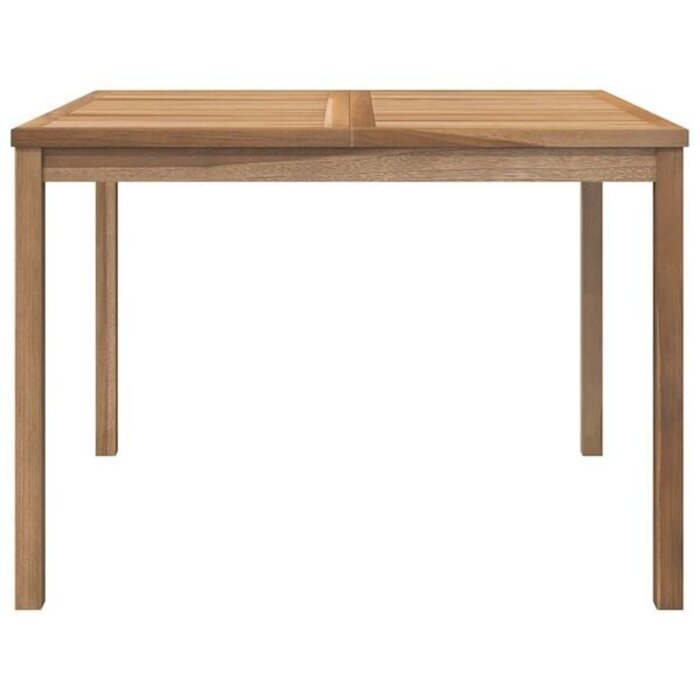 Massiver Gartentisch aus Teakholz 110x110cm - 35% Rabatt - Ausgepackt