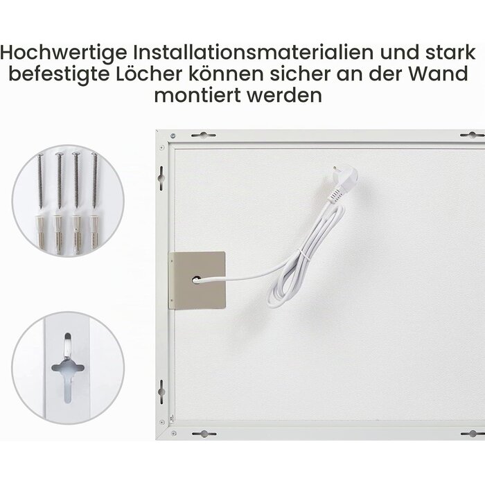 Infrarot-Wandheizpaneel 800W mit Thermostat - 34% Rabatt - Graphen-Technik