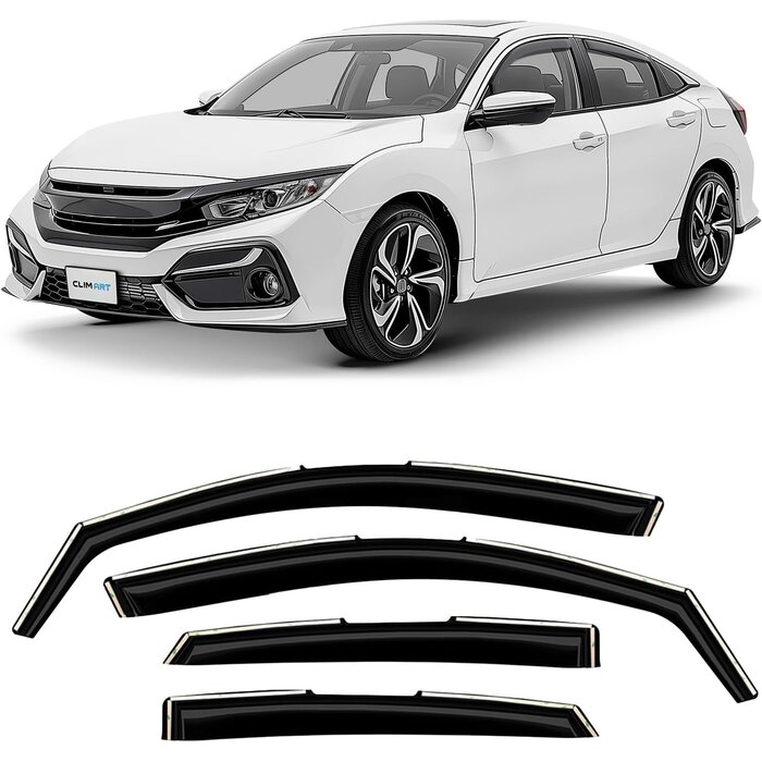 Windabweiser Honda Civic Sedan 2017-2022 - 4-tlg. Set - 29% Rabatt