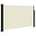 Ausziehbare Seitenmarkise 120 x 600 cm Creme - 34% Rabatt