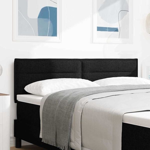 Vidaxl Höhenverstellbares Kopfteil 160 cm Stoff Schwarz - 33% Rabatt