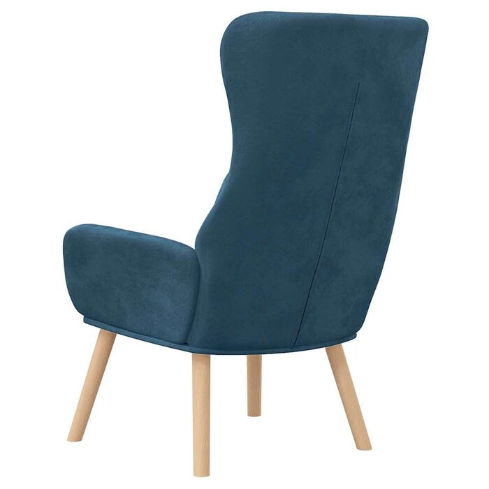 Vidaxl Samt-Relaxsessel in Blau - 70x77x98 cm - 34% Rabatt