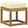 Garten-Eckbank Akazienholz Natur, 43x43x37 cm - 31% Rabatt