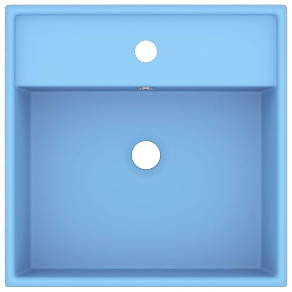 Vidaxl Quadratisches Keramik-Waschbecken, Matt-Hellblau, 41x41 cm - 34% Rabatt