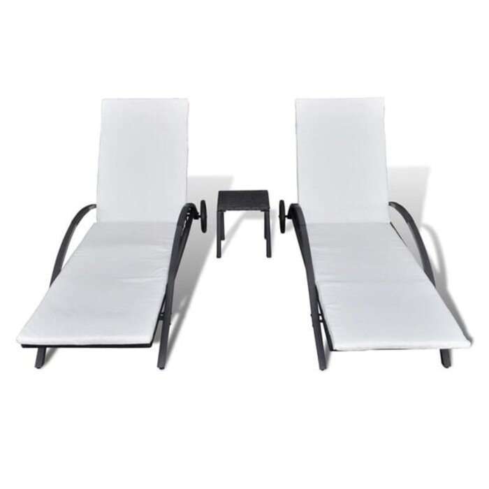 Vidaxl Luxus Sonnenliegen-Set mit Beistelltisch - 35% Rabatt