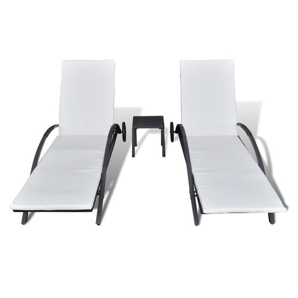 Vidaxl Luxus Sonnenliegen-Set mit Beistelltisch - 35% Rabatt