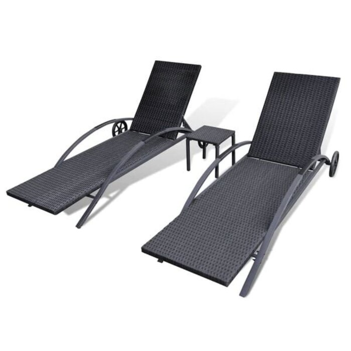 Vidaxl Luxus Sonnenliegen-Set mit Beistelltisch - 35% Rabatt