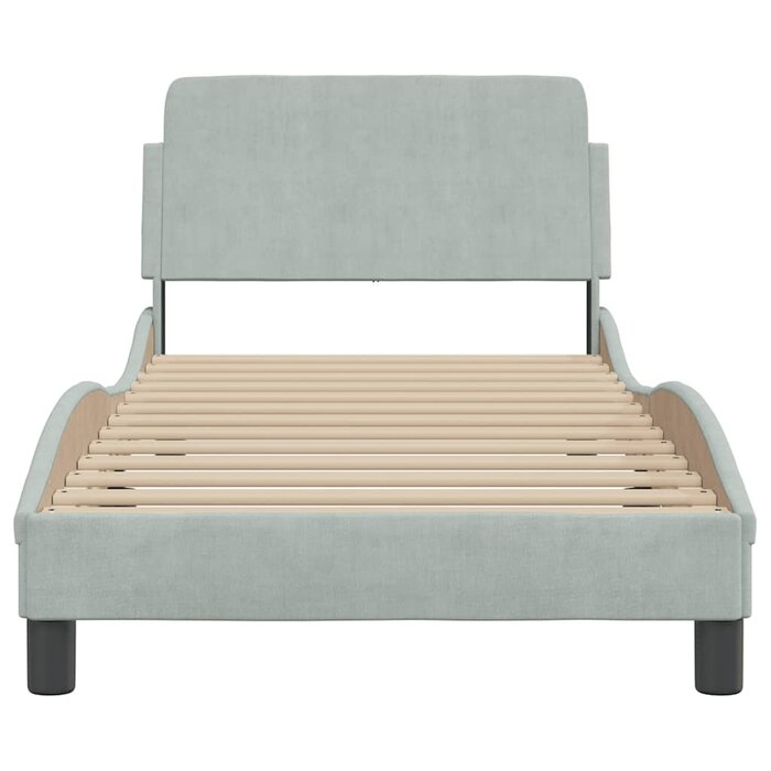 Vidaxl Bettrahmen Dover 80x200 cm Samt Hellgrau - 34% Rabatt
