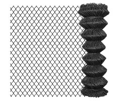 Vidaxl Maschendrahtzaun grau 25 x 1,25 m - 40% Rabatt