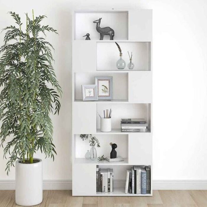 Vidaxl Bücherregal und Raumteiler Weiß 80x186 cm - 34% Rabatt