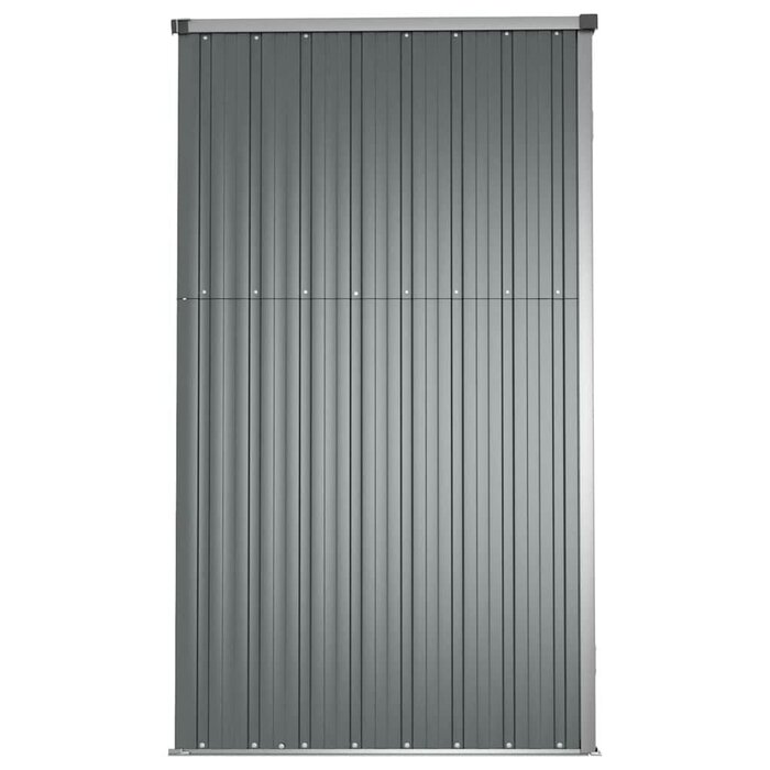 Vidaxl Gerätehaus aus verzinktem Stahl 161x89x161cm Grau - 35% Rabatt