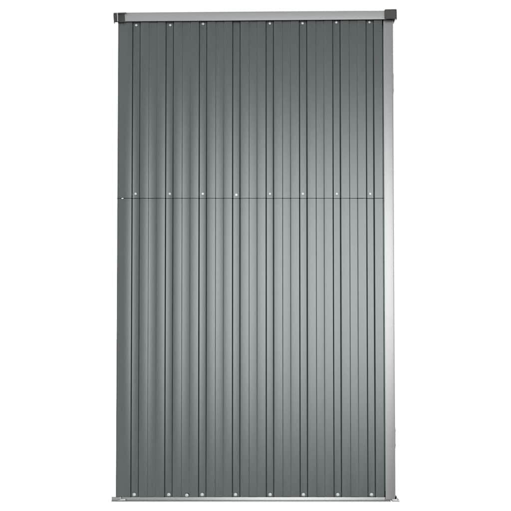 Vidaxl Gerätehaus aus verzinktem Stahl 161x89x161cm Grau - 35% Rabatt