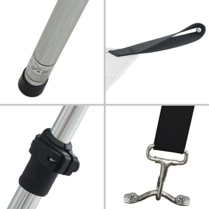 Vidaxl T-Top Sonnensegel für Boote 170x208cm Weiß - 34% Rabatt