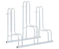 Vidaxl Fahrradständer für 3 Fahrräder, verzinkter Stahl - 40% Rabatt