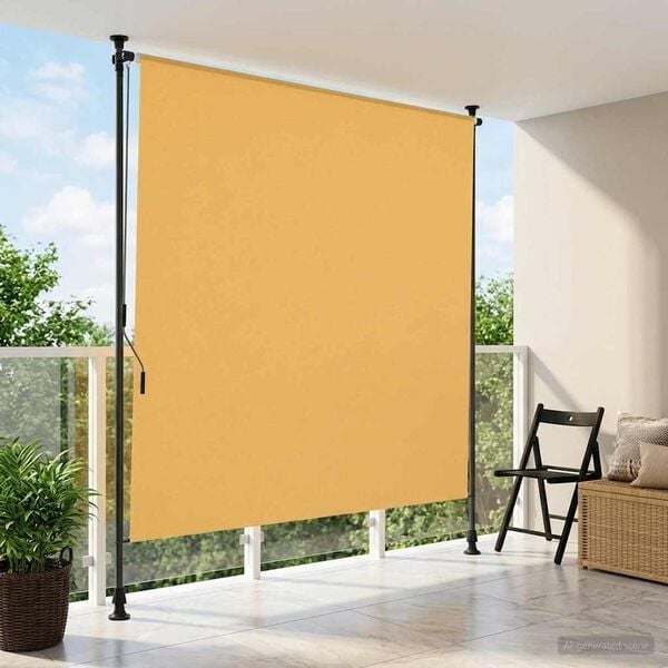Vidaxl Außenrollo 200 x 270 cm Sand - 34% Rabatt - Wetterfester Sonnenschutz