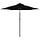 Sonnenschirm mit Stahlmast 225x225 cm Schwarz - 33% Rabatt