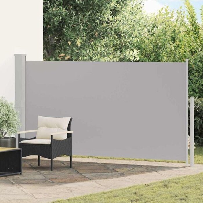 Vidaxl Ausziehbare Seitenmarkise 170x300 cm Grau - 33% Rabatt