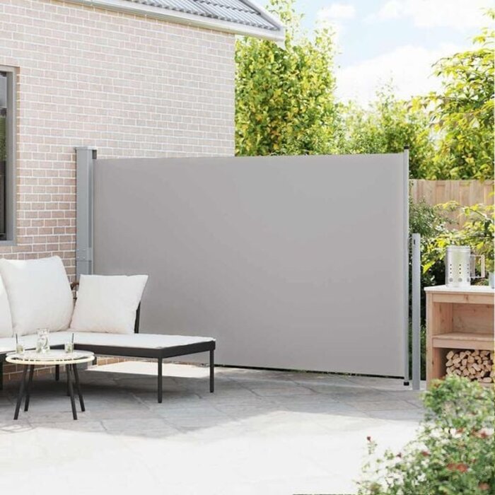 Vidaxl Ausziehbare Seitenmarkise 170x300 cm Grau - 33% Rabatt