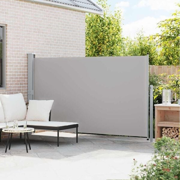 Vidaxl Ausziehbare Seitenmarkise 170x300 cm Grau - 33% Rabatt