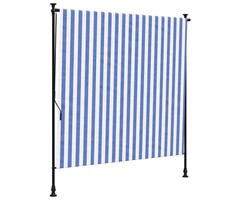 Vidaxl Außenrollo 200x270 cm Blau-Weiß - 35% Rabatt