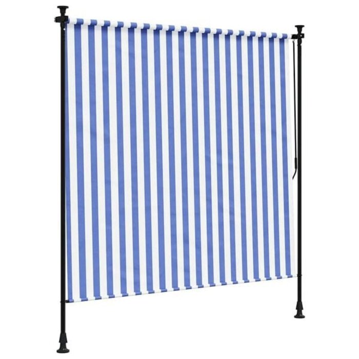 Vidaxl Außenrollo 200x270 cm Blau-Weiß - 35% Rabatt