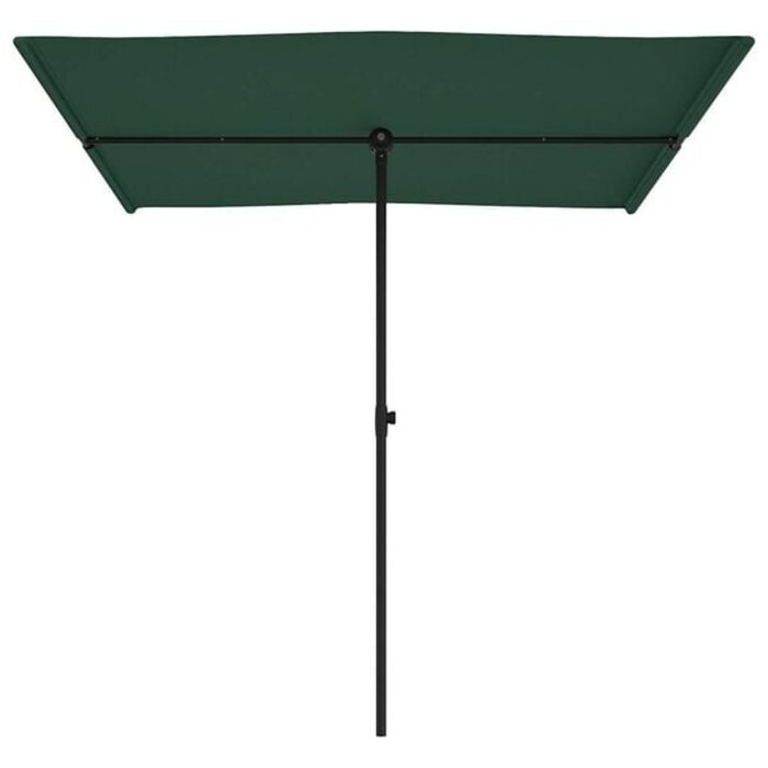 Vidaxl Sonnenschirm mit Aluminiummast 200 x 150 cm Grün - 33% Rabatt