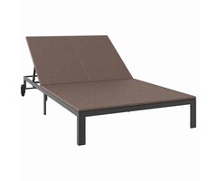 Vidaxl Doppelliege aus Poly-Rattan Braun - 35% Rabatt