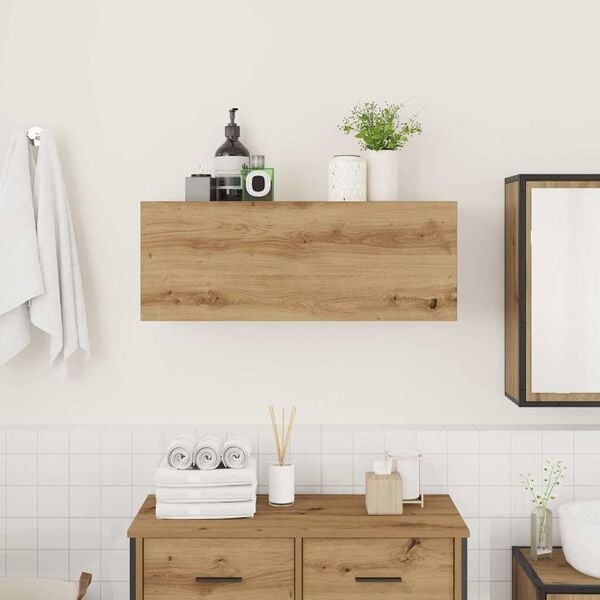 Vidaxl Badezimmer-Wandschrank Artisan-Eiche 80x25x30 cm - 33% Rabatt