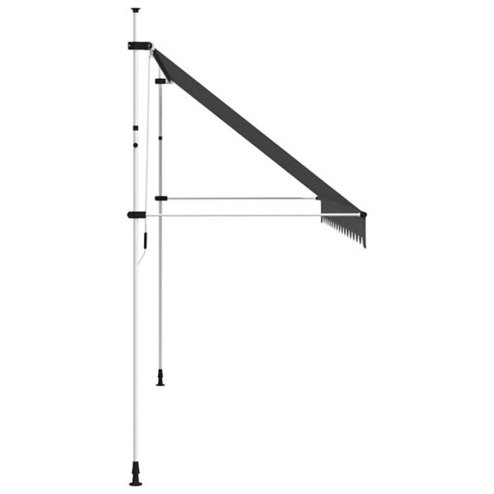 Vidaxl Klemmmarkise 400 cm Anthrazit - 34% Rabatt - Ohne Bohren