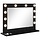 Schminkspiegel mit LED-Beleuchtung Schwarz Eiche 60x45cm - 33% Rabatt