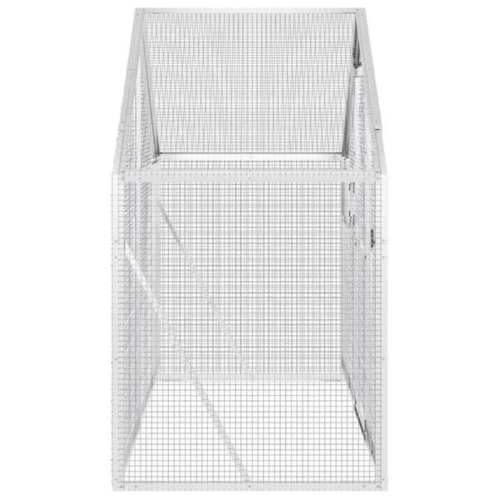 Vidaxl Große Voliere 179x100x185 cm Aluminium Silber - 35% Rabatt