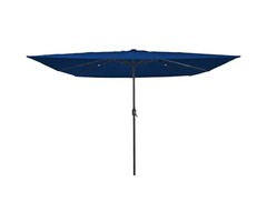 Vidaxl Garten-Ampelschirm 295x295cm Azurblau - 34% Rabatt