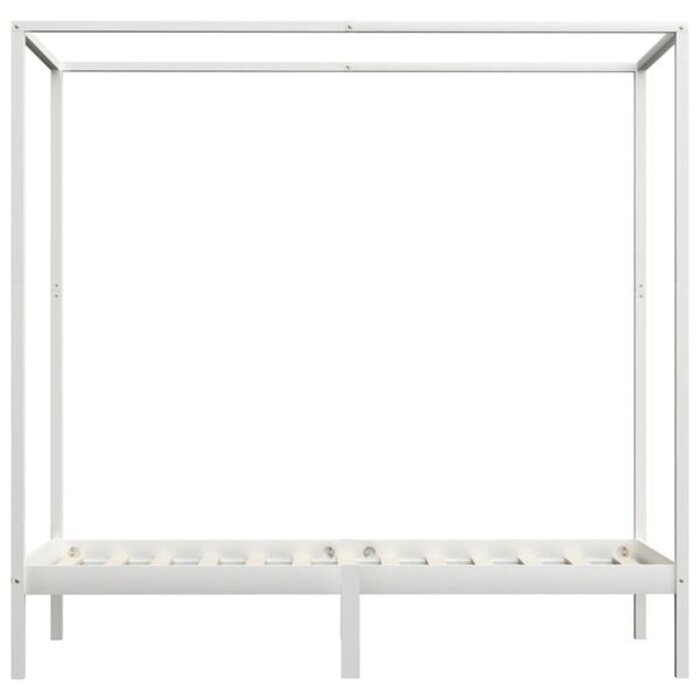 Vidaxl Himmelbettgestell Massivholz 100x200cm - 35% Rabatt - Ausgepackt