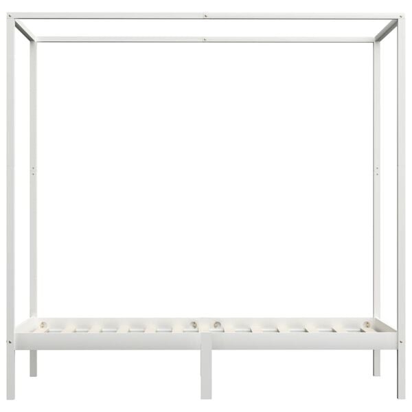 Vidaxl Himmelbettgestell Massivholz 100x200cm - 35% Rabatt - Ausgepackt