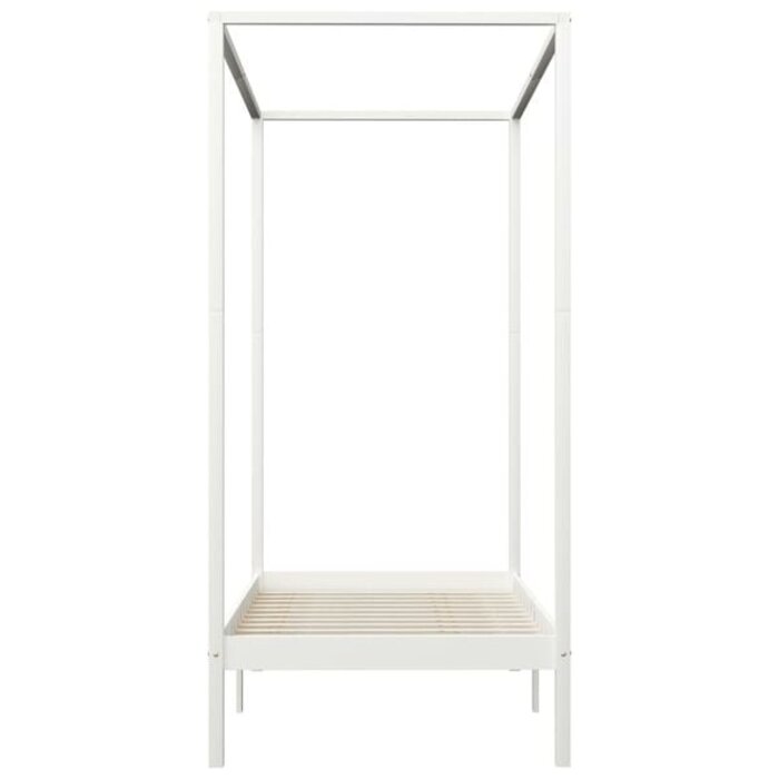 Vidaxl Himmelbettgestell Massivholz 100x200cm - 35% Rabatt - Ausgepackt