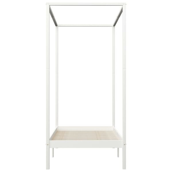 Vidaxl Himmelbettgestell Massivholz 100x200cm - 35% Rabatt - Ausgepackt
