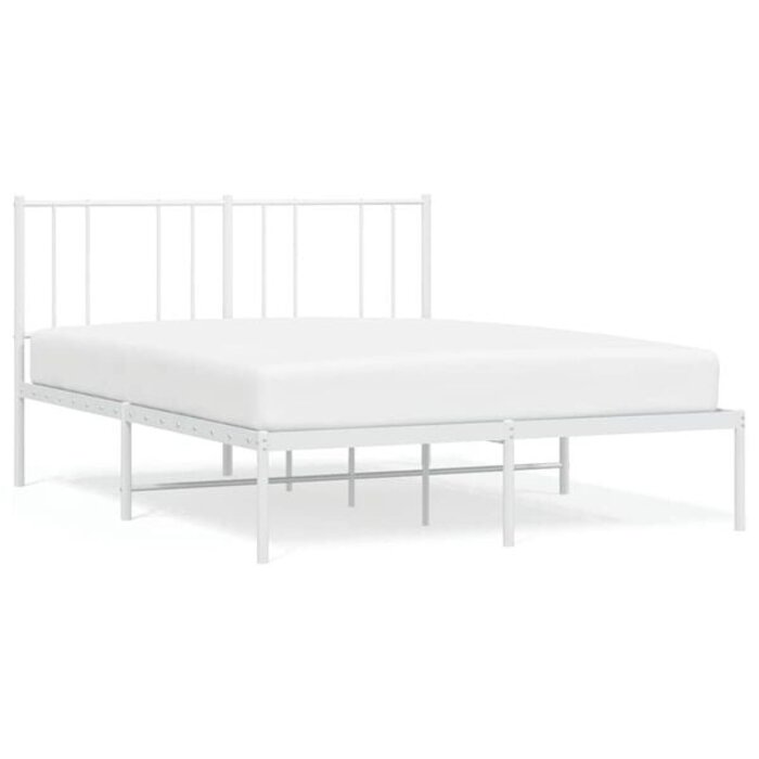 Vidaxl Bettrahmen Metall Weiß 150x200 cm - 34% Rabatt - Ausgepackt