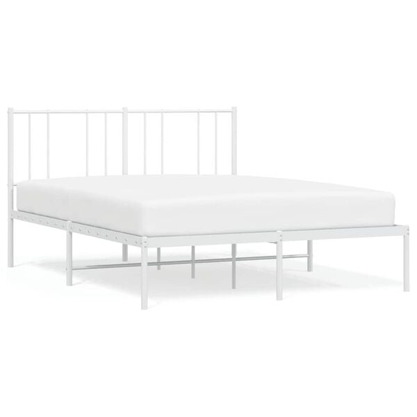 Vidaxl Bettrahmen Metall Weiß 150x200 cm - 34% Rabatt - Ausgepackt
