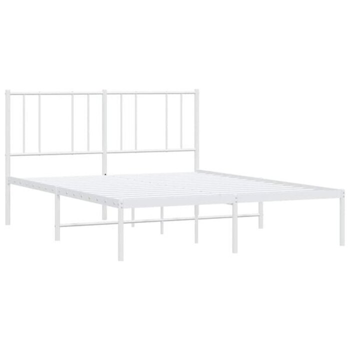 Vidaxl Bettrahmen Metall Weiß 150x200 cm - 34% Rabatt - Ausgepackt