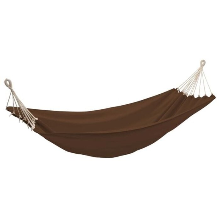 Vidaxl Hängematte Cariben 260 x 150 cm Baumwolle Braun - 32% Rabatt