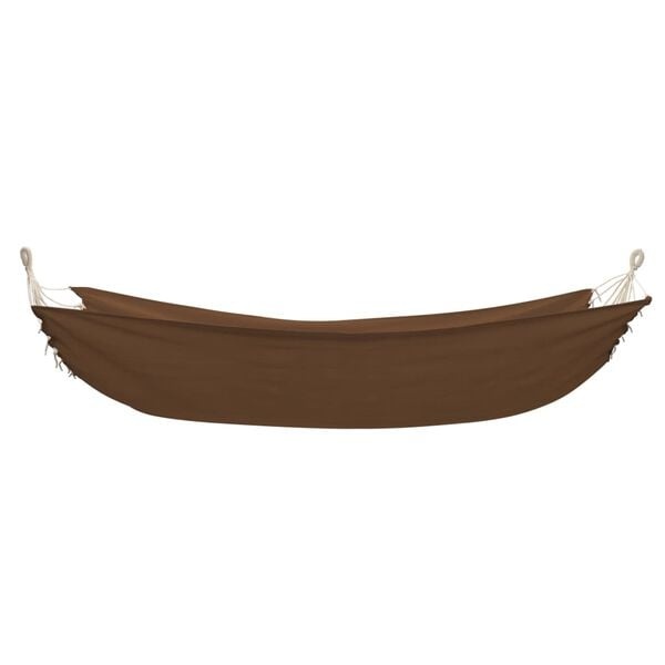 Vidaxl Hängematte Cariben 260 x 150 cm Baumwolle Braun - 32% Rabatt