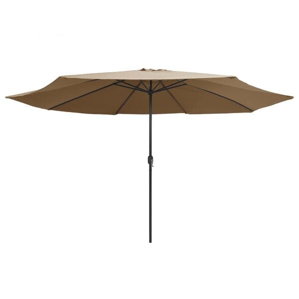 Vidaxl Sonnenschirm mit Metallstange 390 cm Taupe - 34% Rabatt