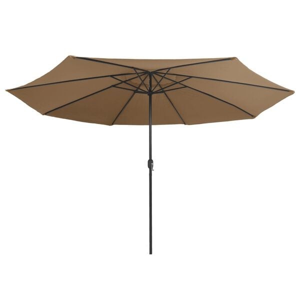 Vidaxl Sonnenschirm mit Metallstange 390 cm Taupe - 34% Rabatt